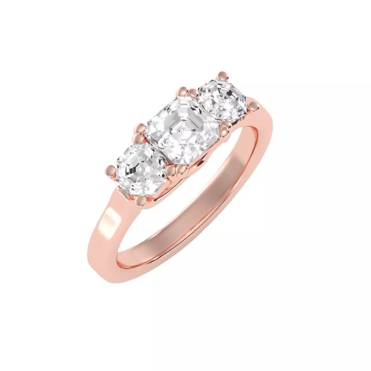 solitaire wedding engagement women ring 3dm render detail 3D print model_0