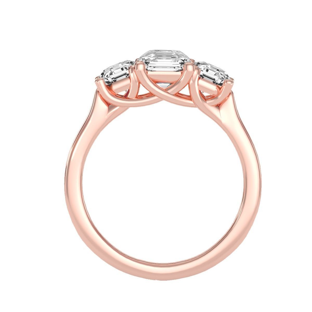 solitaire wedding engagement women ring 3dm render detail 3D print model_2