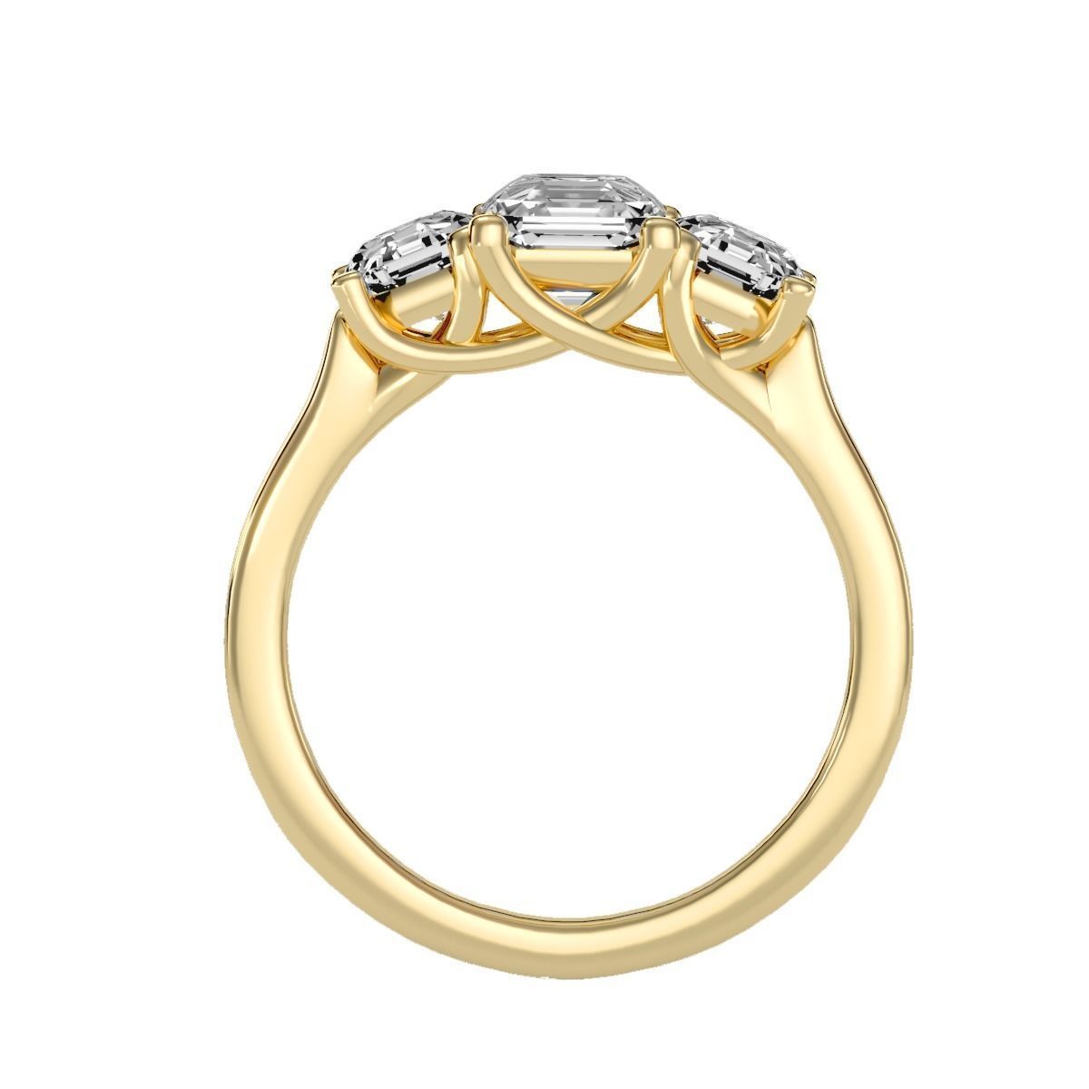 solitaire wedding engagement women ring 3dm render detail 3D print model_9