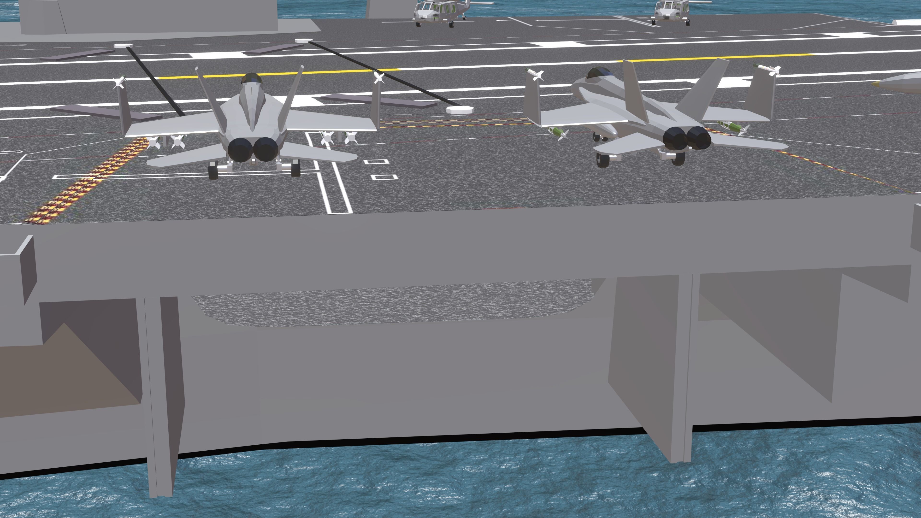 USS CVN 78 GERALD FORD Low-poly 3D model_14