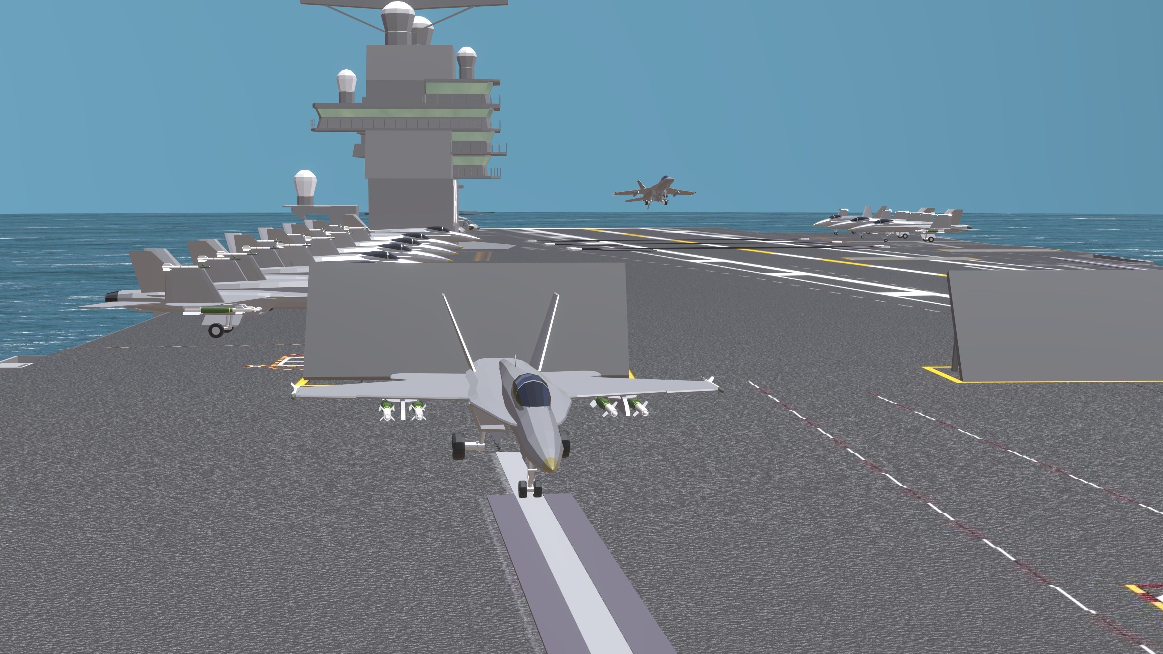 USS CVN 78 GERALD FORD Low-poly 3D model_13