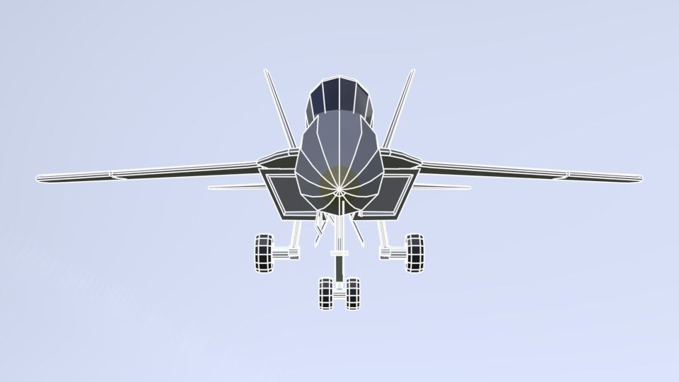 USS CVN 78 GERALD FORD Low-poly 3D model_56