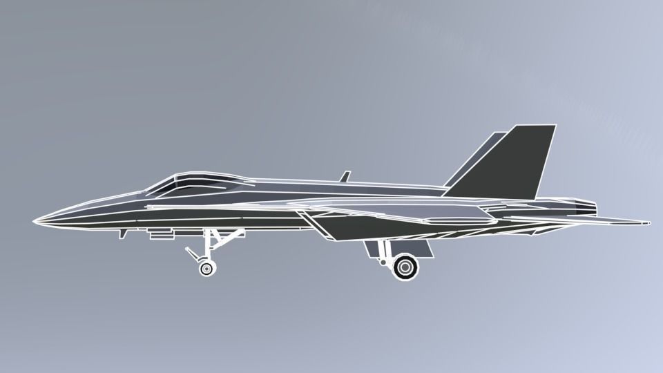 USS CVN 78 GERALD FORD Low-poly 3D model_58