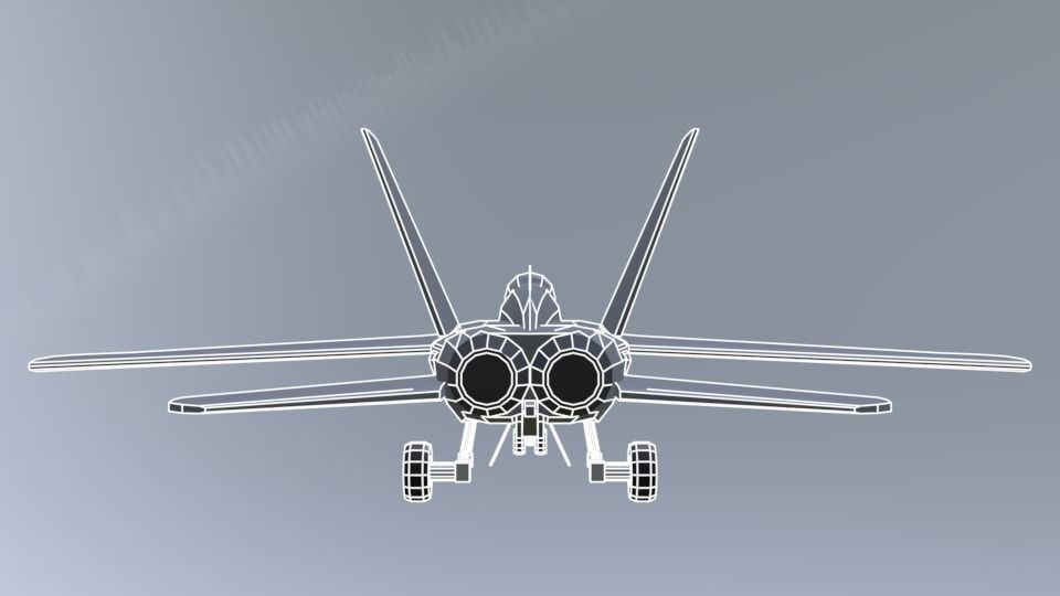 USS CVN 78 GERALD FORD Low-poly 3D model_57