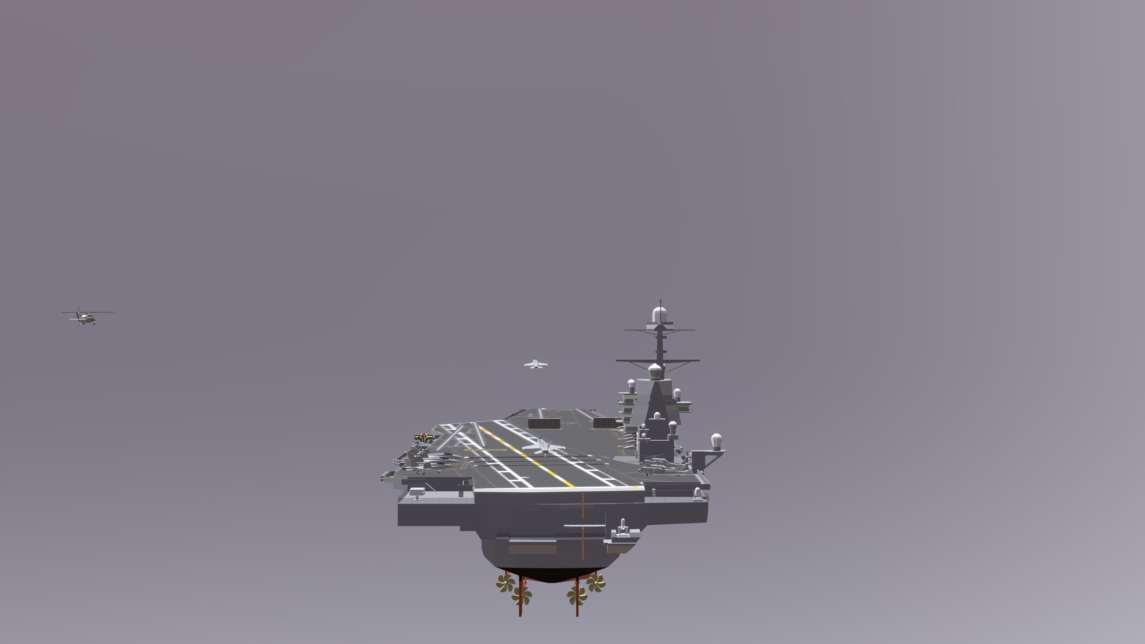 USS CVN 78 GERALD FORD Low-poly 3D model_18