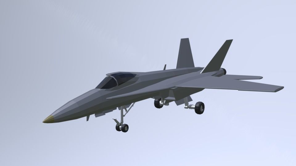 USS CVN 78 GERALD FORD Low-poly 3D model_49