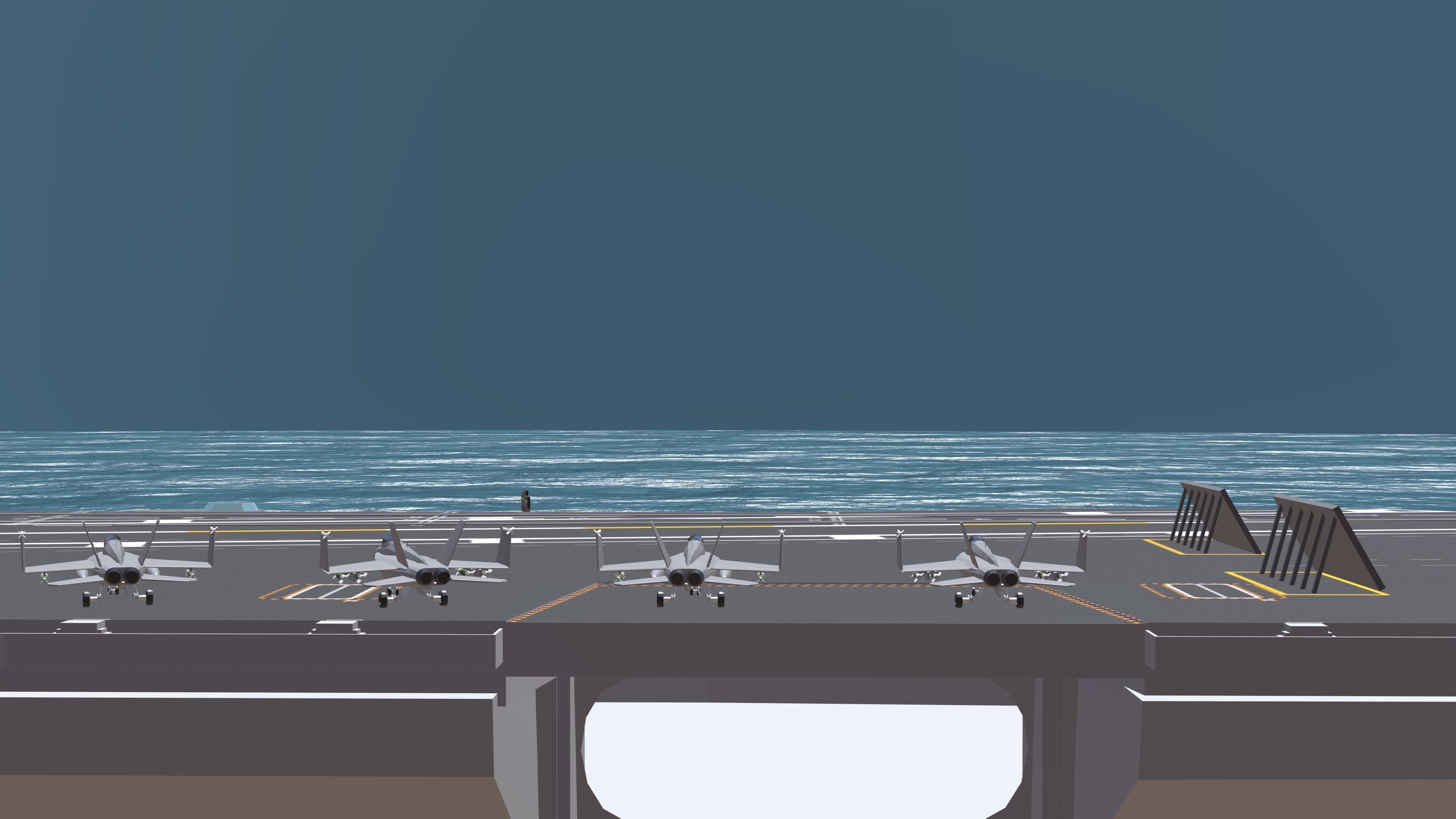 USS CVN 78 GERALD FORD Low-poly 3D model_8