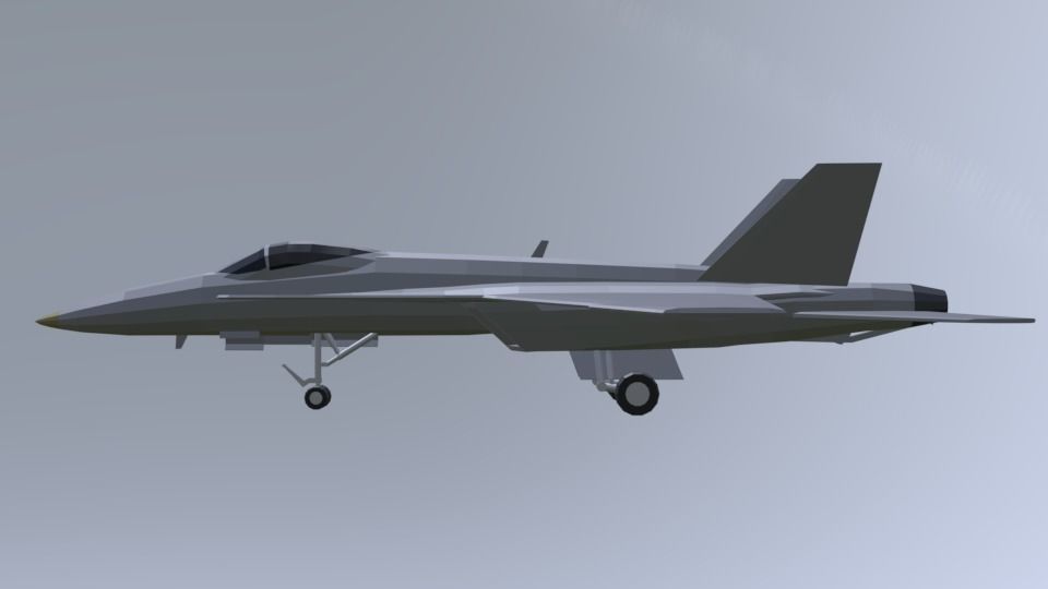 USS CVN 78 GERALD FORD Low-poly 3D model_47