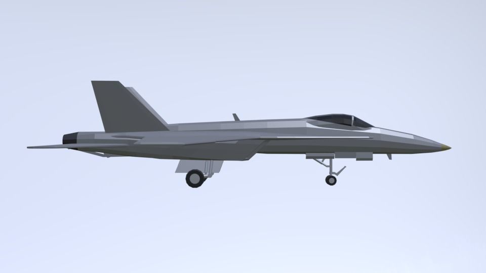 USS CVN 78 GERALD FORD Low-poly 3D model_46