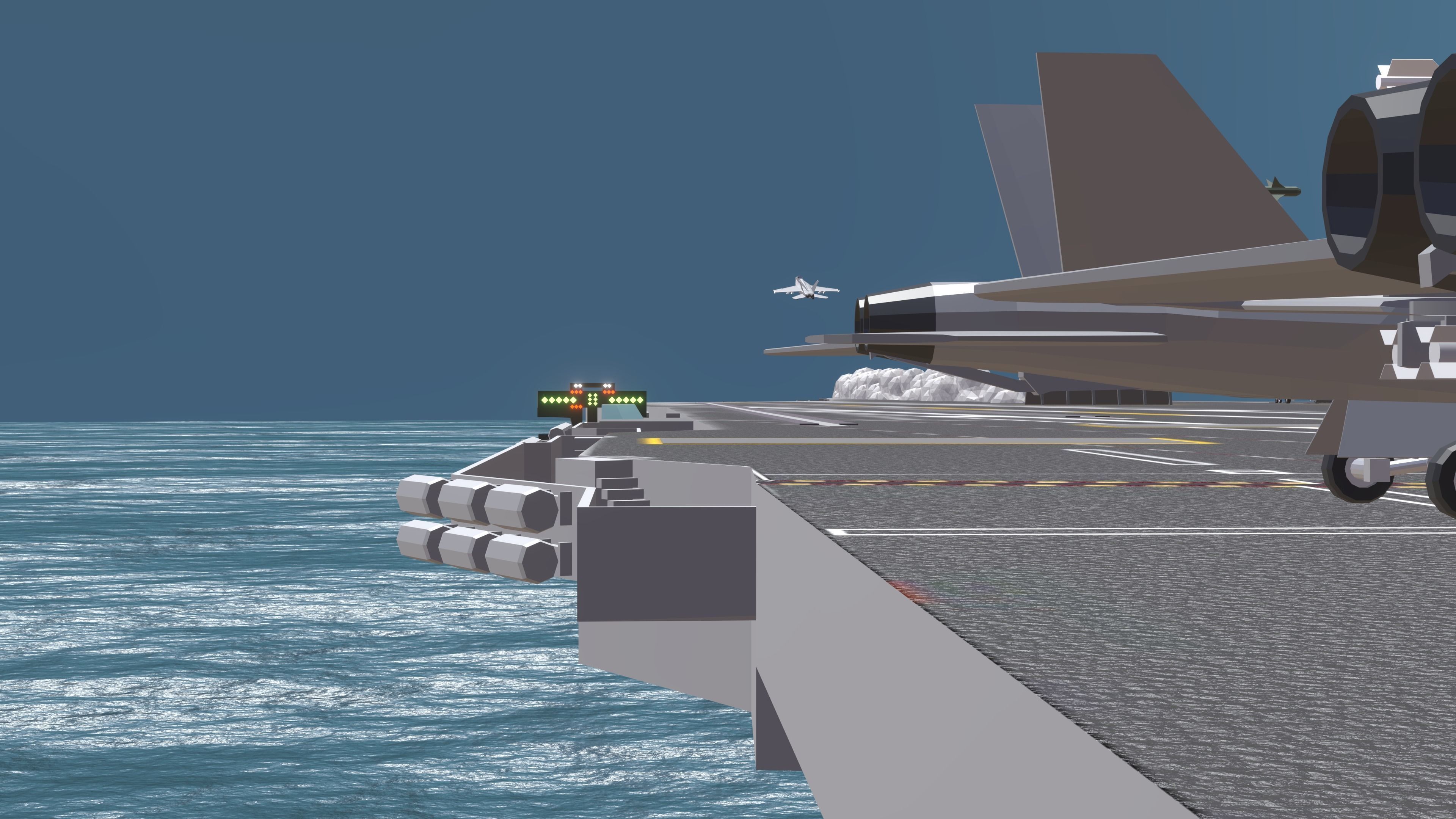 USS CVN 78 GERALD FORD Low-poly 3D model_9