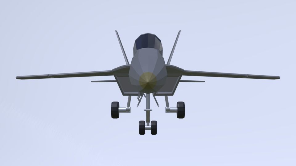 USS CVN 78 GERALD FORD Low-poly 3D model_44