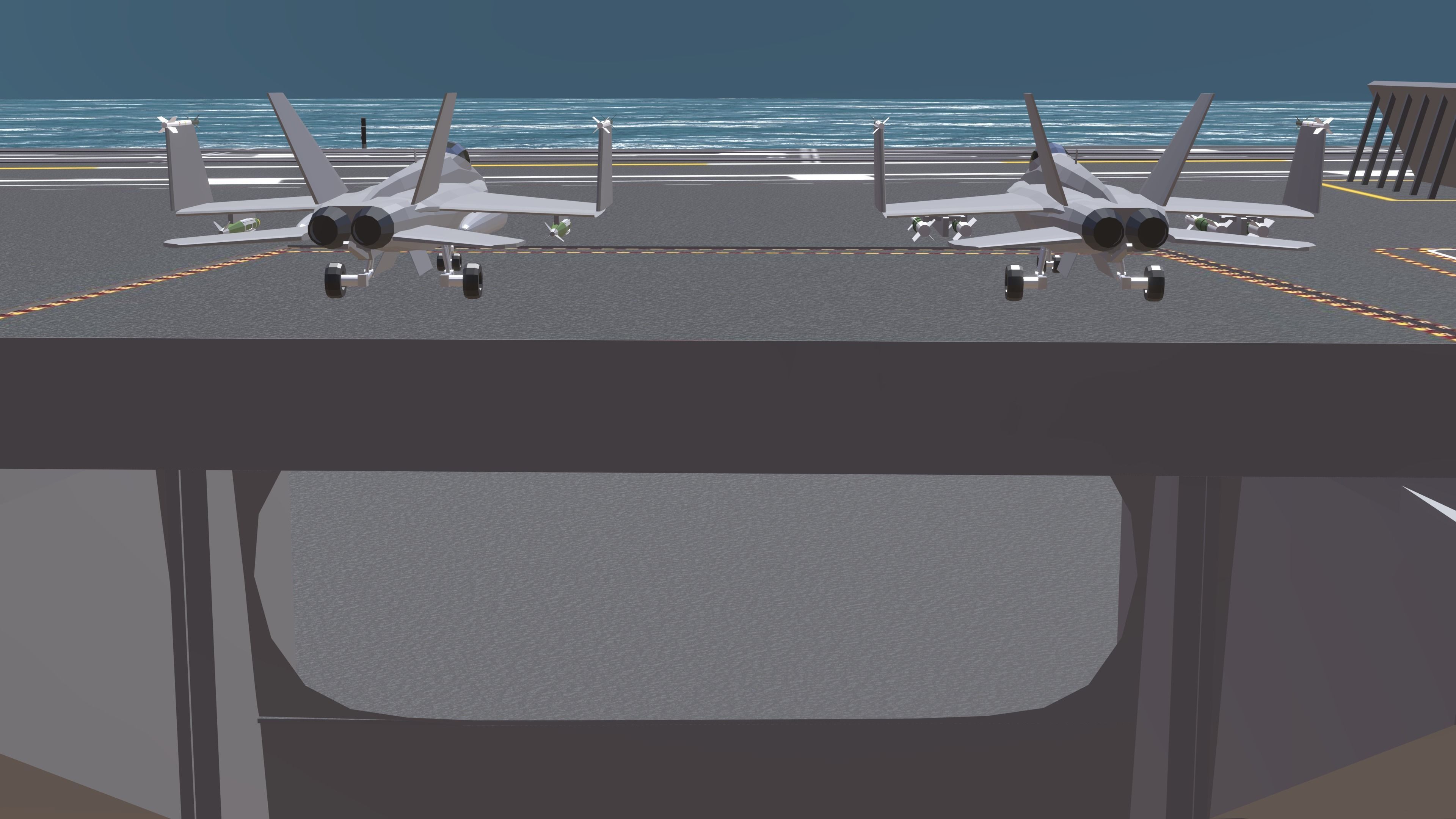 USS CVN 78 GERALD FORD Low-poly 3D model_12