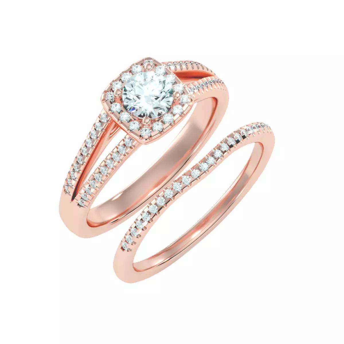 solitaire wedding engagement women ring 3dm render detail 3D print model_0