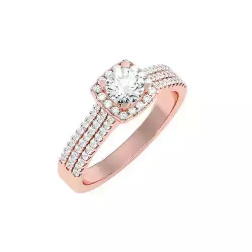 solitaire wedding engagement women ring 3dm render detail