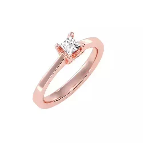 solitaire wedding engagement women ring 3dm render detail