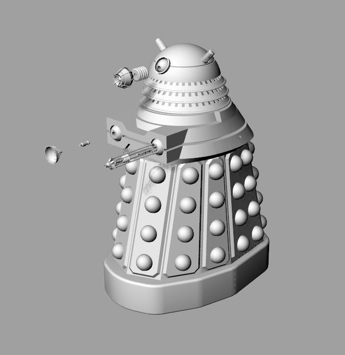Doctor Who New Paradigm Dalek 3D print scale model  3D print model_2