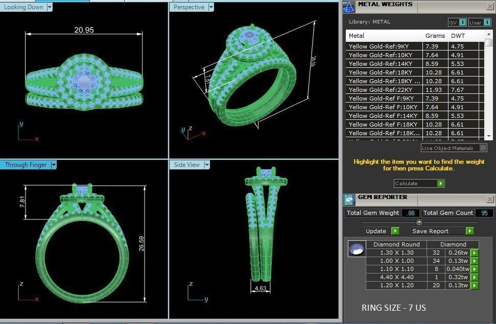 solitaire wedding engagement women ring 3dm render detail 3D print model_1