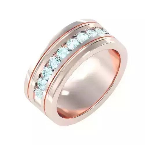 solitaire wedding engagement men ring 3dm render detail 3D print model