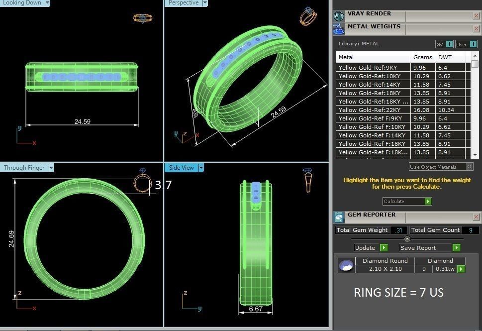 solitaire wedding engagement men ring 3dm render detail 3D print model_16
