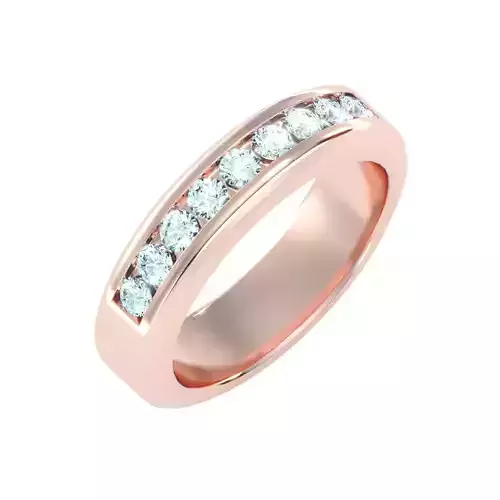 solitaire wedding engagement men ring 3dm render detail 3D print model