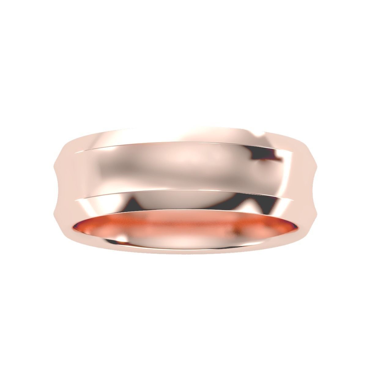 solitaire wedding engagement men ring 3dm render detail 3D print model_6