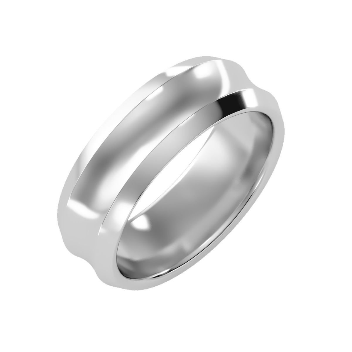 solitaire wedding engagement men ring 3dm render detail 3D print model_9