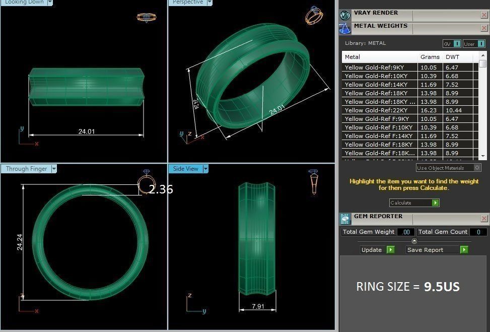 solitaire wedding engagement men ring 3dm render detail 3D print model_16