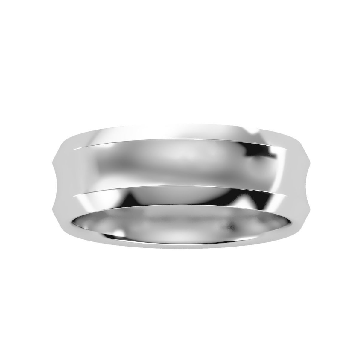 solitaire wedding engagement men ring 3dm render detail 3D print model_11
