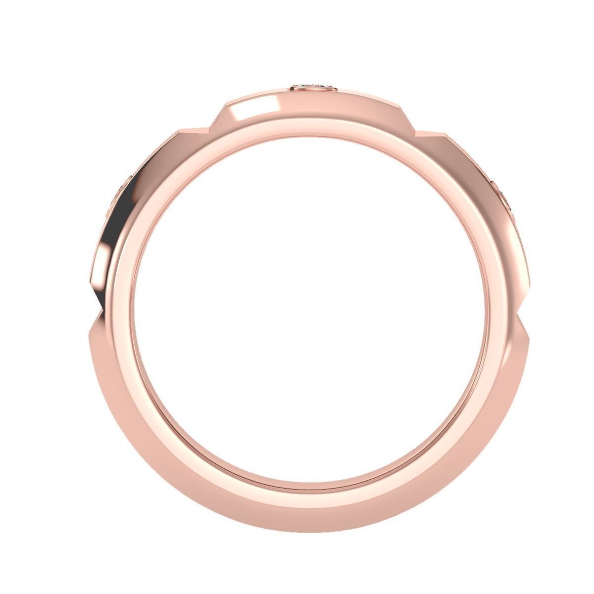 solitaire wedding engagement men ring 3dm render detail 3D print model_1