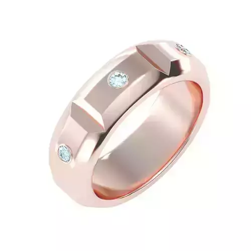 solitaire wedding engagement men ring 3dm render detail 3D print model