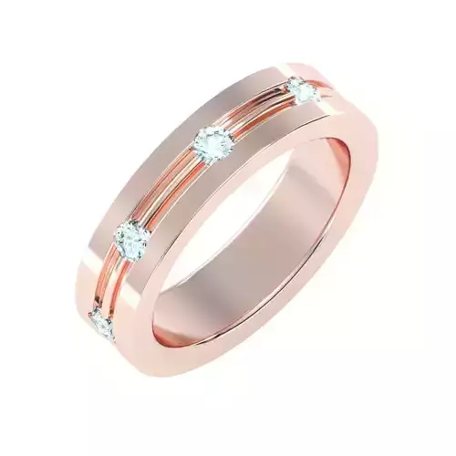 solitaire wedding engagement men ring 3dm render detail 3D print model