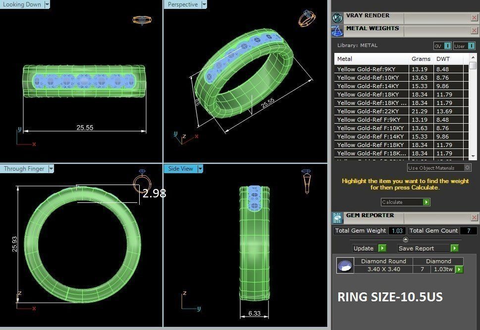solitaire wedding engagement men ring 3dm render detail 3D print model_16