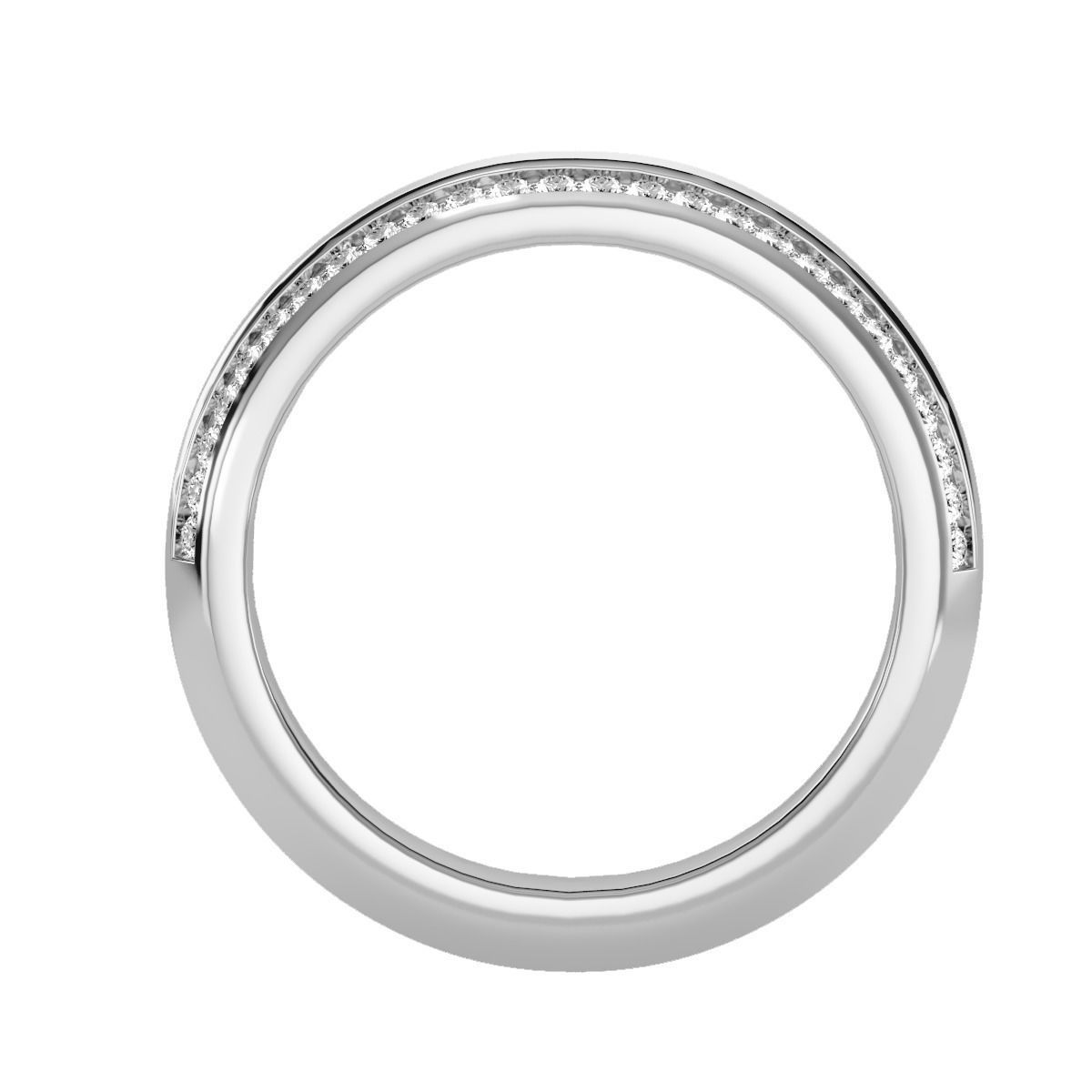 solitaire wedding engagement men ring 3dm render detail 3D print model_10