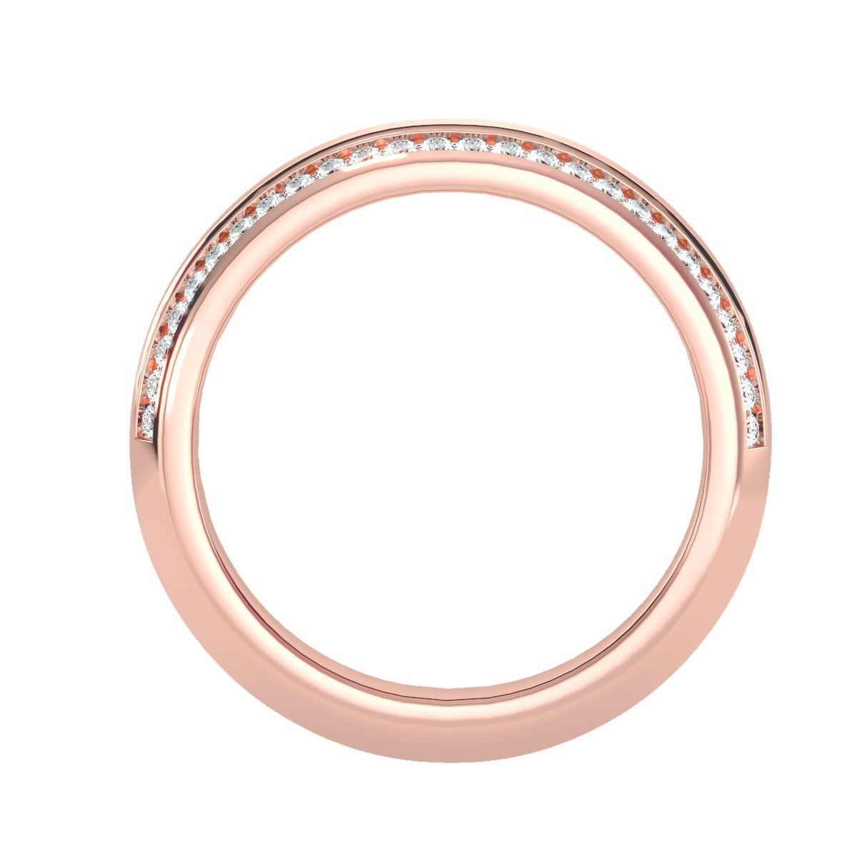 solitaire wedding engagement men ring 3dm render detail 3D print model_5