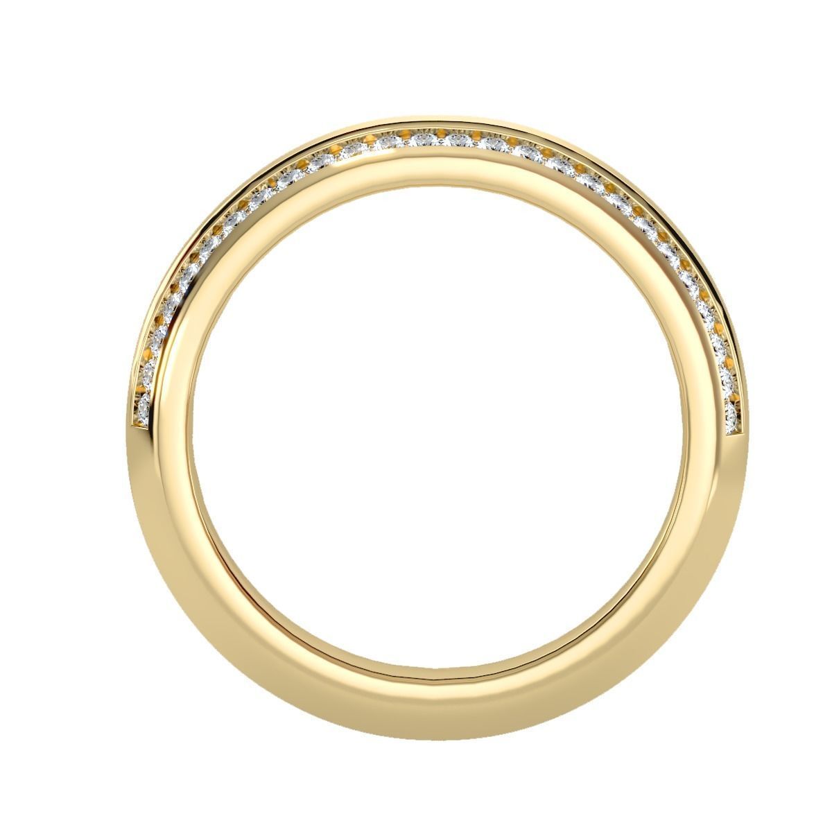 solitaire wedding engagement men ring 3dm render detail 3D print model_13