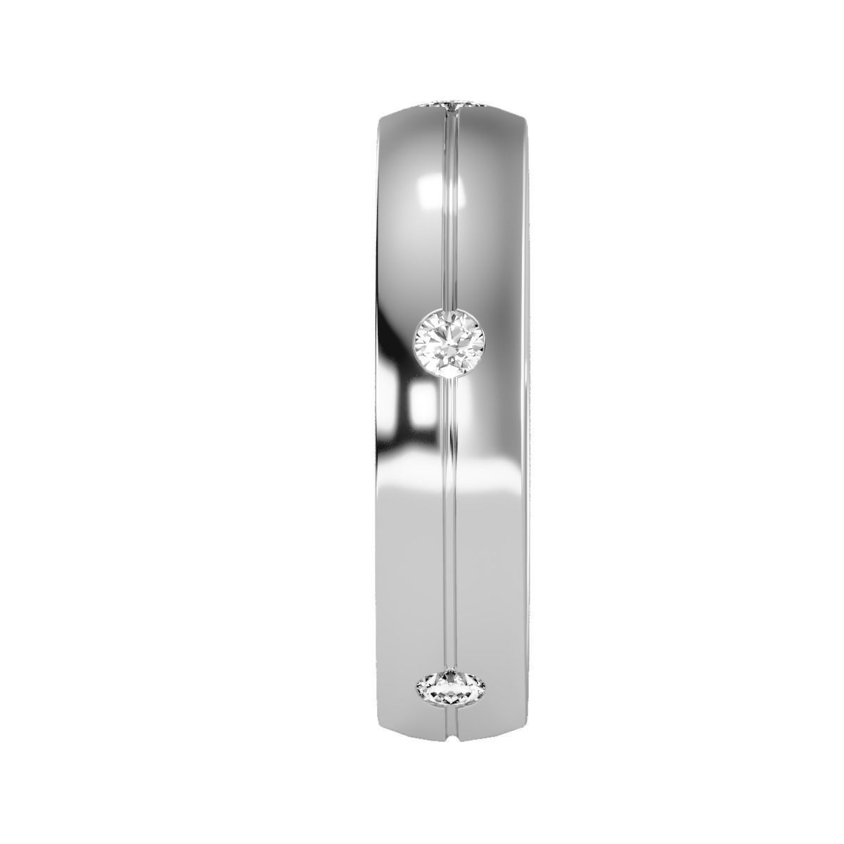 solitaire wedding engagement men ring 3dm render detail 3D print model_10