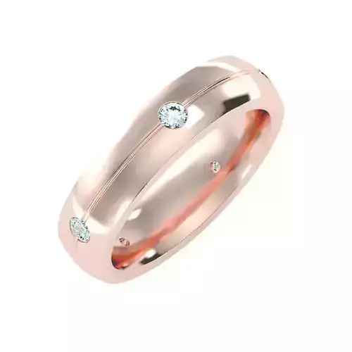 solitaire wedding engagement men ring 3dm render detail 3D print model
