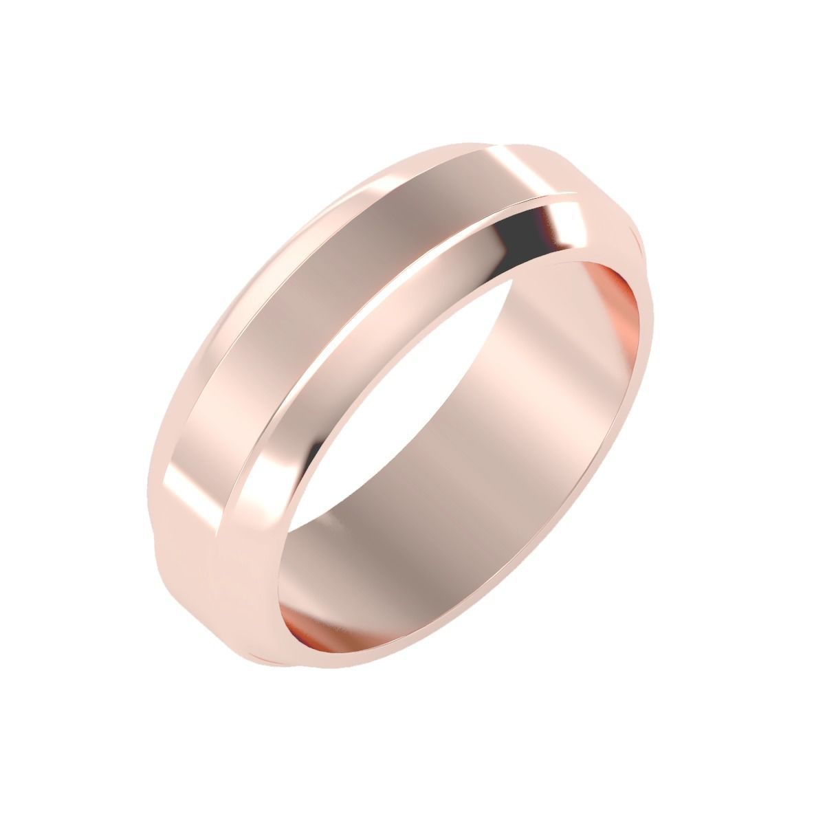 solitaire wedding engagement men ring 3dm render detail 3D print model_3