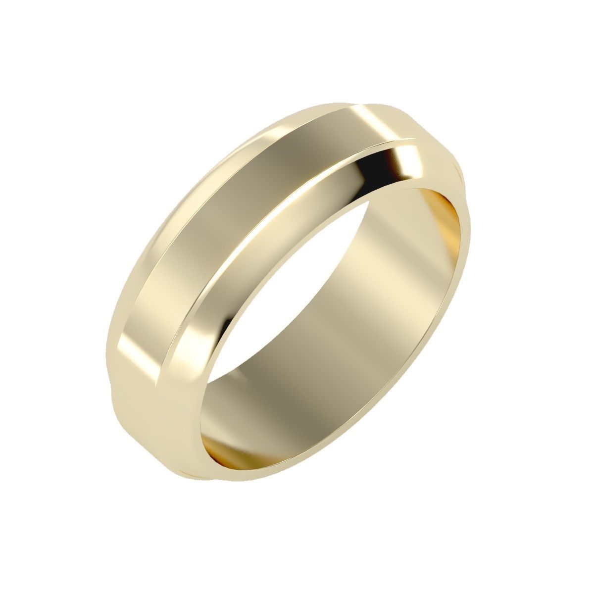 solitaire wedding engagement men ring 3dm render detail 3D print model_13