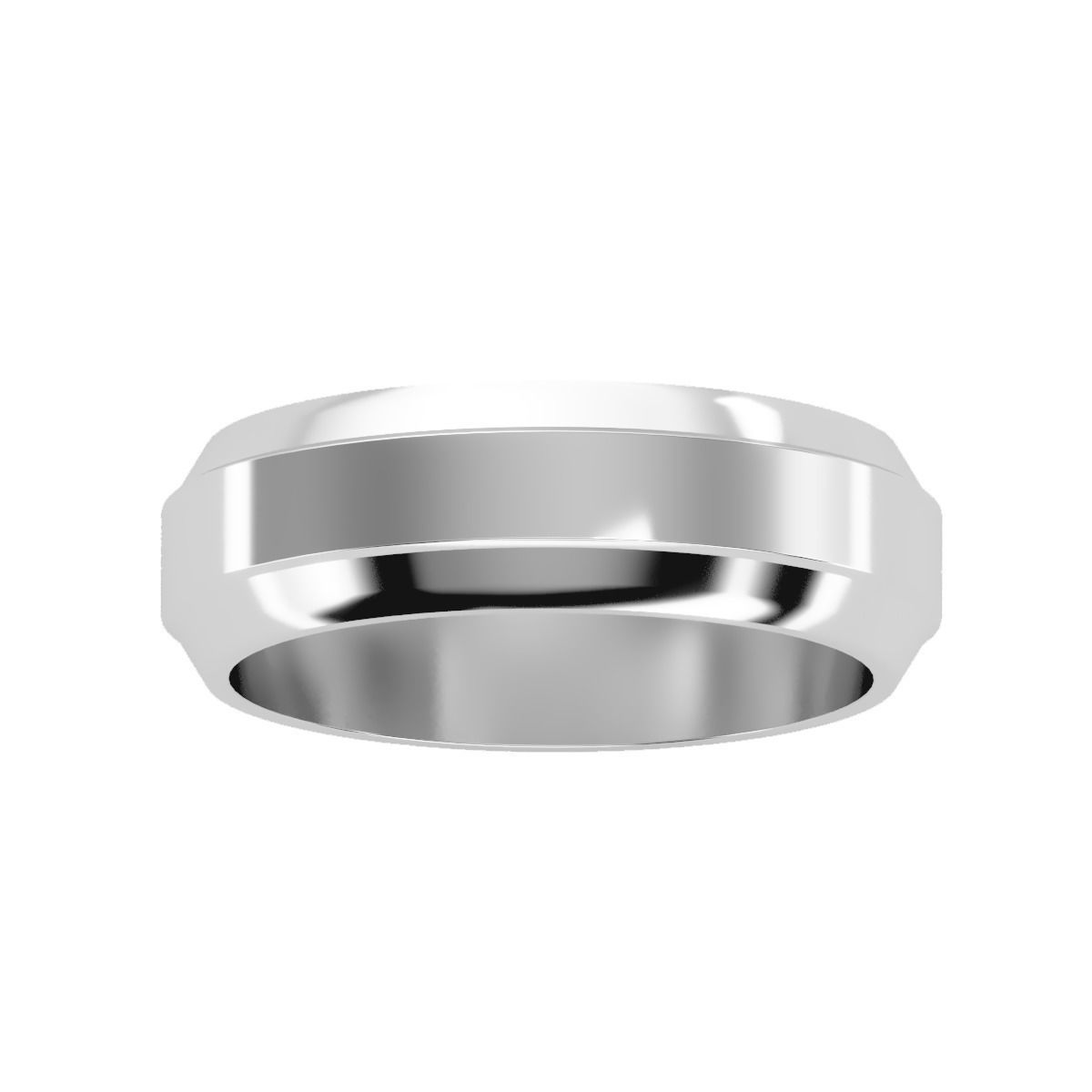 solitaire wedding engagement men ring 3dm render detail 3D print model_11