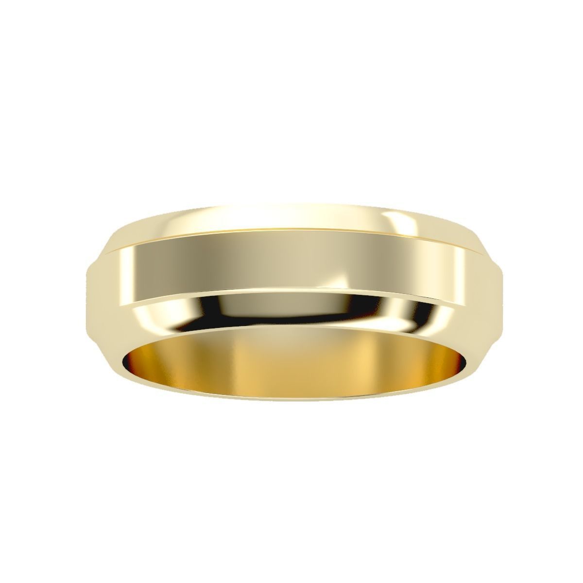 solitaire wedding engagement men ring 3dm render detail 3D print model_15