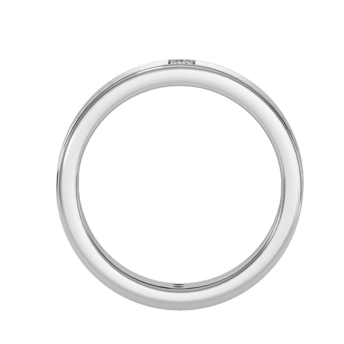 solitaire wedding engagement men ring 3dm render detail 3D print model_8