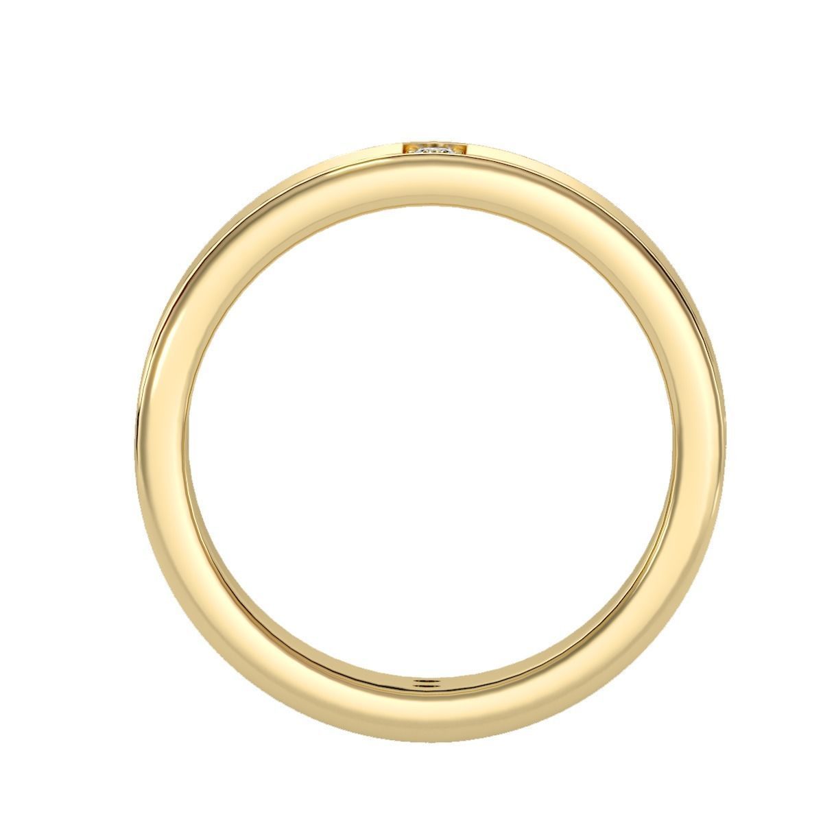 solitaire wedding engagement men ring 3dm render detail 3D print model_12