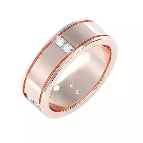 solitaire wedding engagement men ring 3dm render detail 3D print model