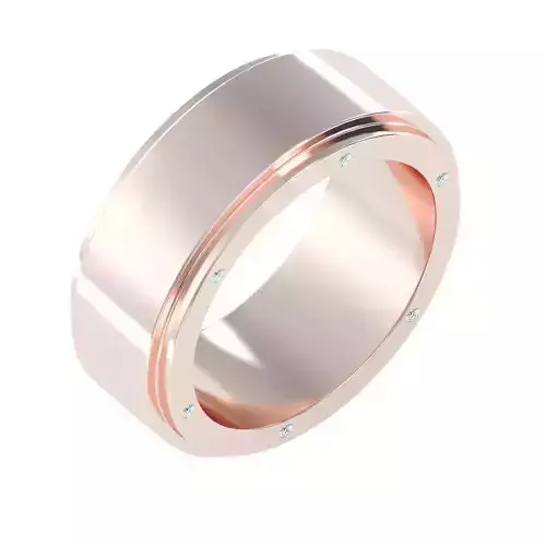 solitaire wedding engagement men ring 3dm render detail 3D print model