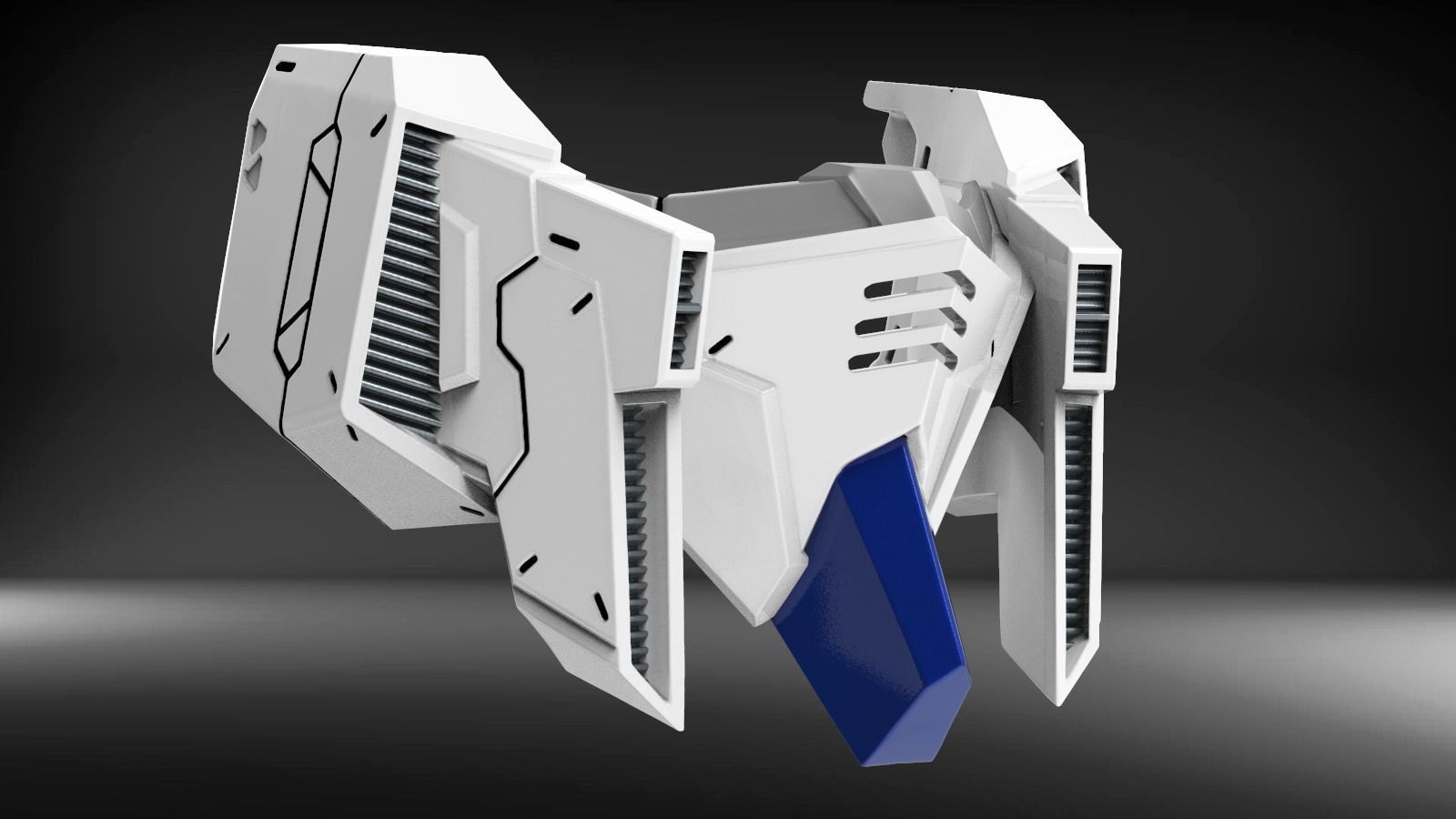RX93II Custom Mask Fan Art 3D print model_1