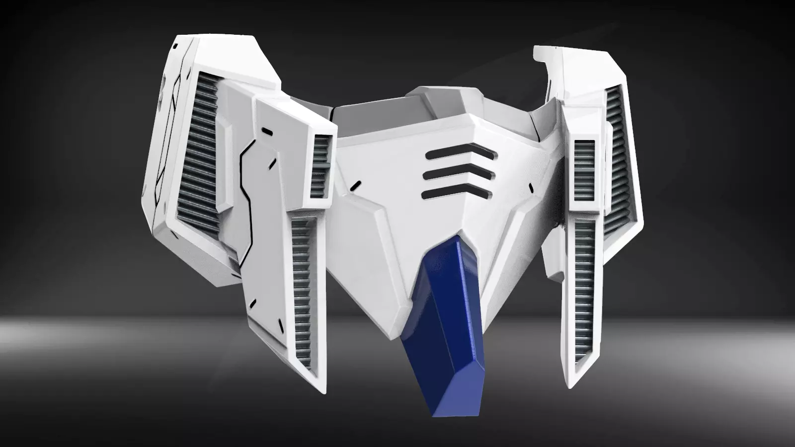 RX93II Custom Mask Fan Art 3D print model_0