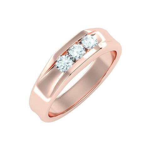 solitaire wedding engagement men ring 3dm render detail 3D print model