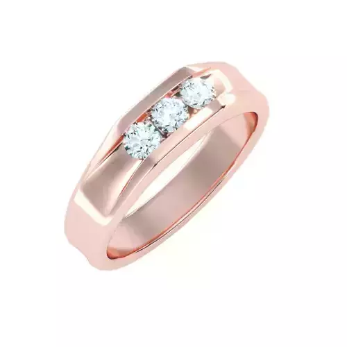 solitaire wedding engagement men ring 3dm render detail 3D print model