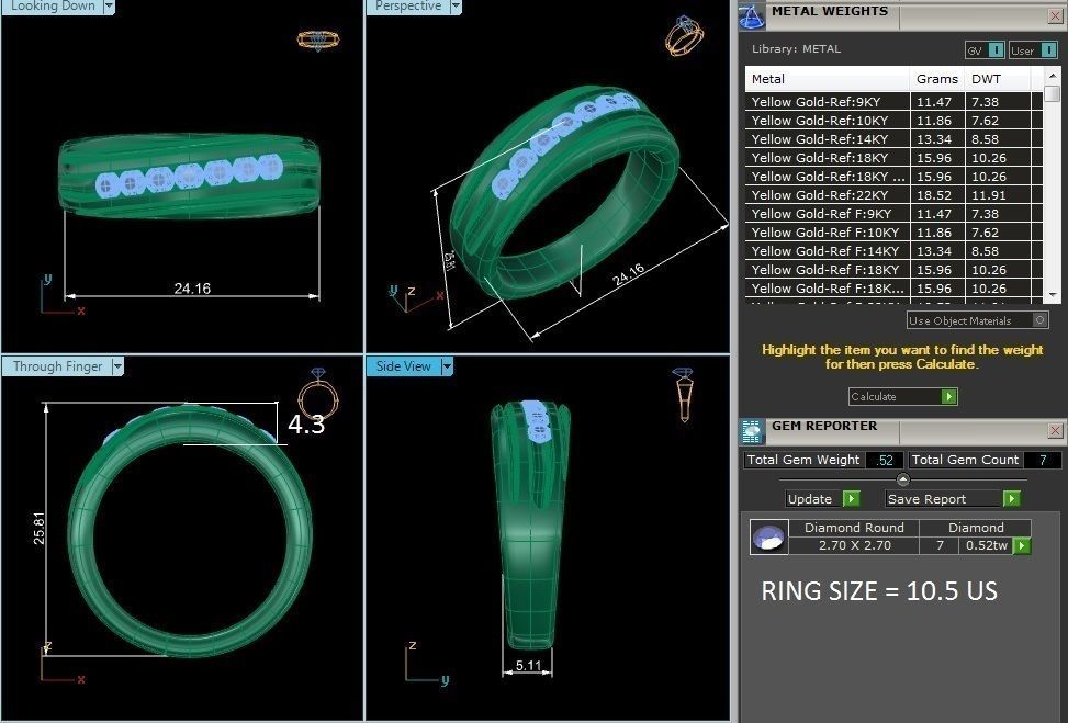 solitaire wedding engagement men ring 3dm render detail 3D print model_16